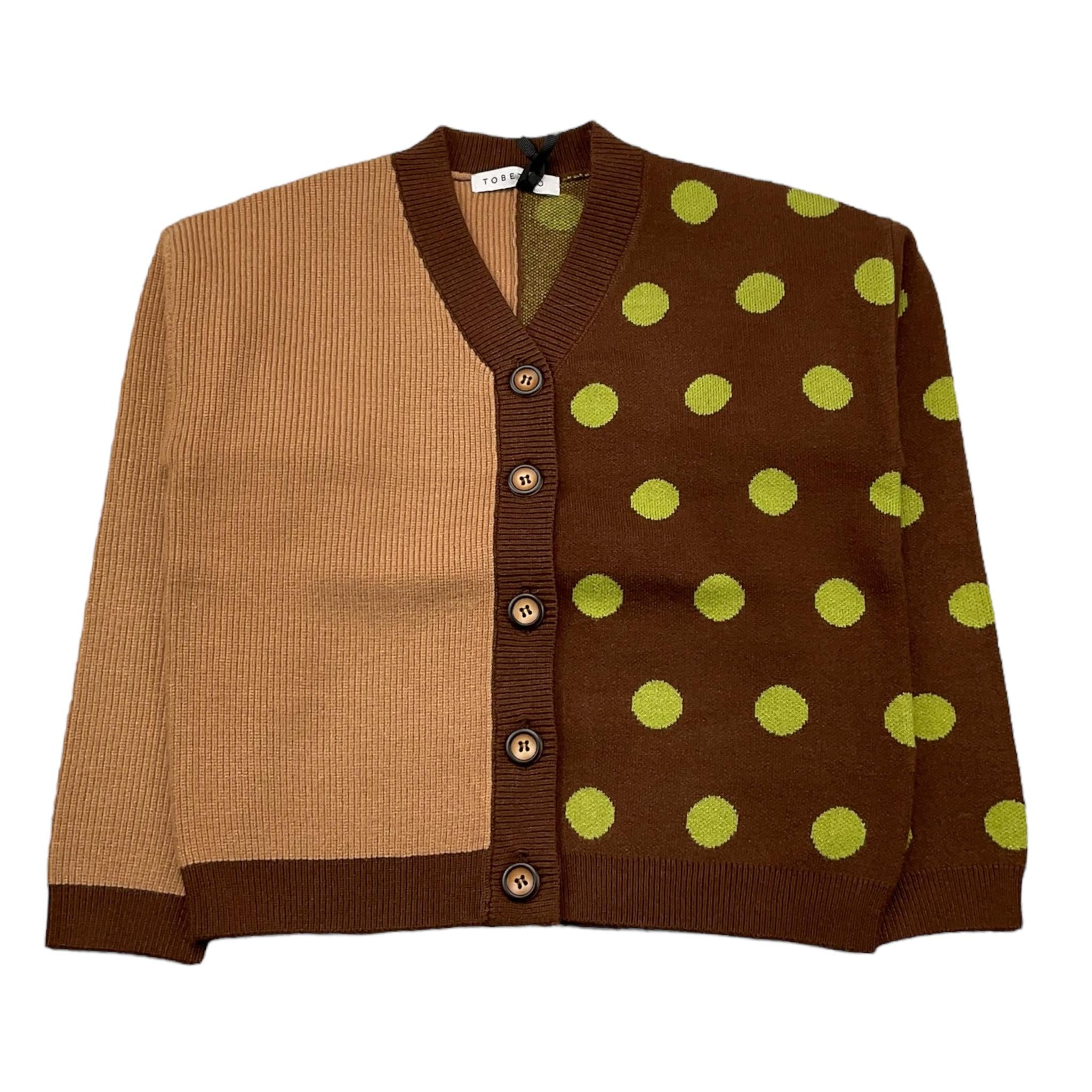 TO be too cardigan bicolore fantasia a pois Marrone per Bambina TFBF24M663 MARRONE TO be too 