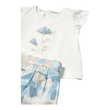 Mayoral Completo 2 Pezzi T-Shirt-Shorts per Neonata 1237 BIANCO MAYORAL 