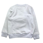 DANIELE ALESSANDRINI felpa girocollo tinta unita con stampa Bianco per Bambino 1231F00103 BIANCO DANIELE ALESSANDRINI 