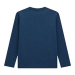 GUESS shirt girocollo tinta unita cn stampa in contrasto Blu per Bambino L4BI28I3X14 BLU GUESS 
