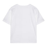Calvin Klein T-Shirt Girocollo Tinta Unita con Stampa per Bambino IB0IB02448 BIANCO CALVIN KLEIN 