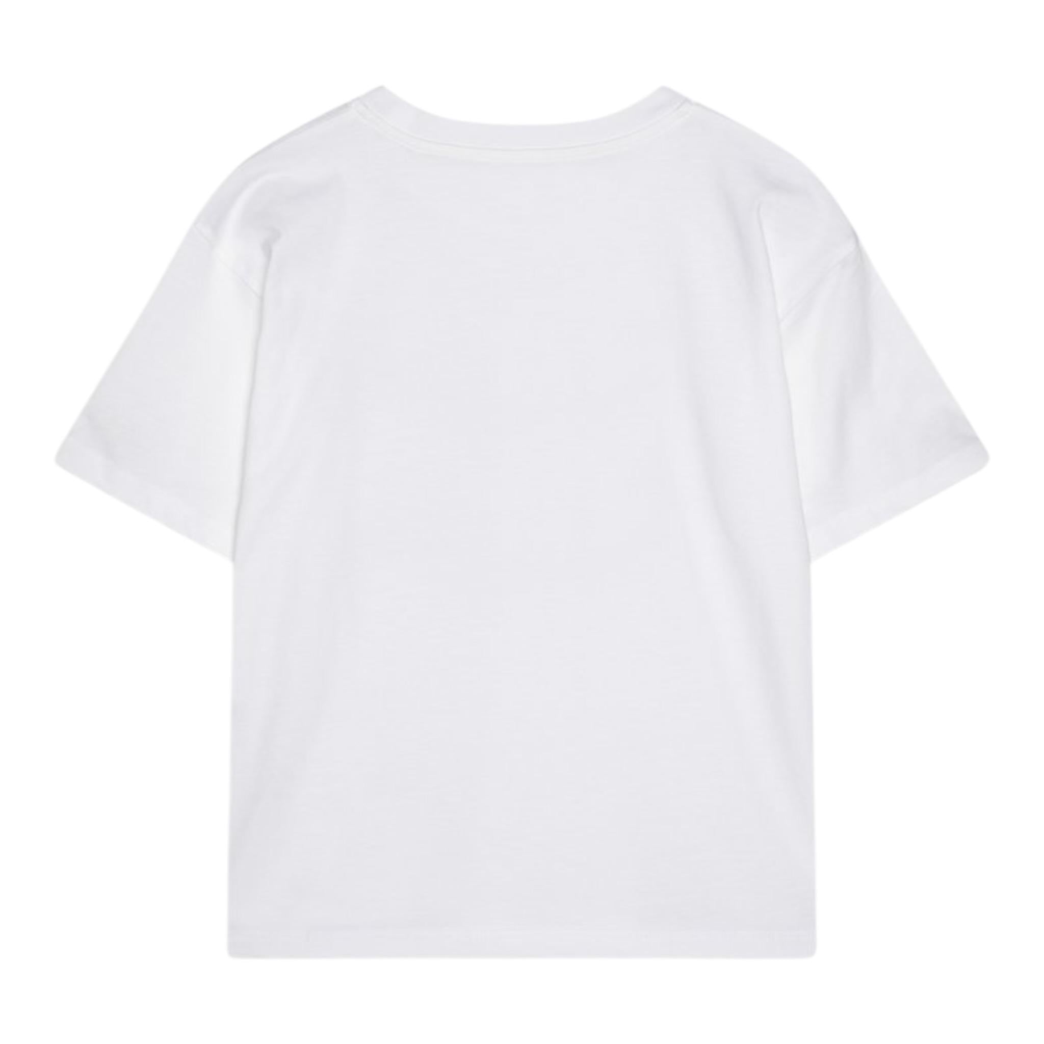 Calvin Klein T-Shirt Girocollo Tinta Unita con Stampa per Bambino IB0IB02448 BIANCO CALVIN KLEIN 