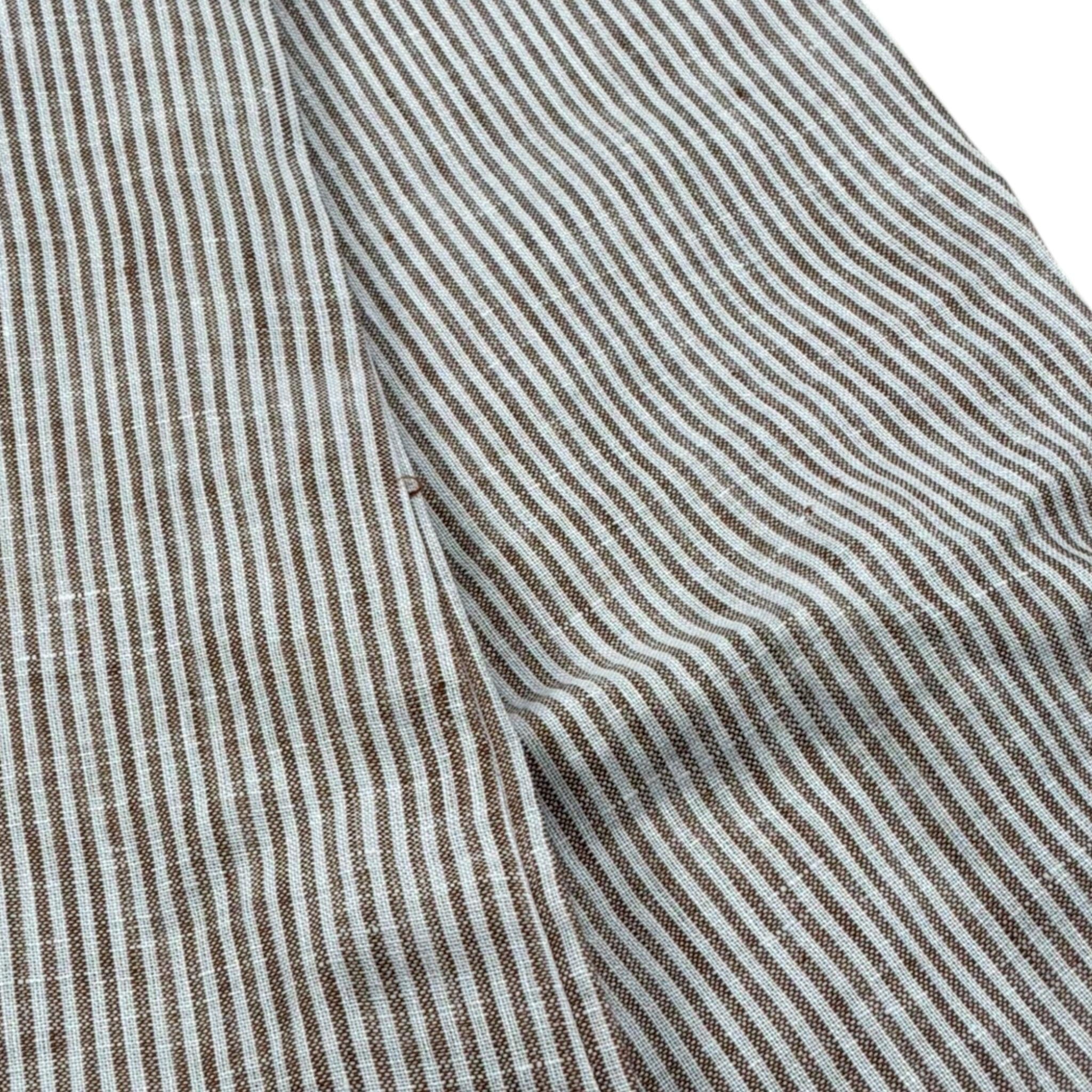 Over-D Camicia Bicolore con Fantasia A Righe per Bambino OK1085SCM BIANCO/MARRONE OVER-D 