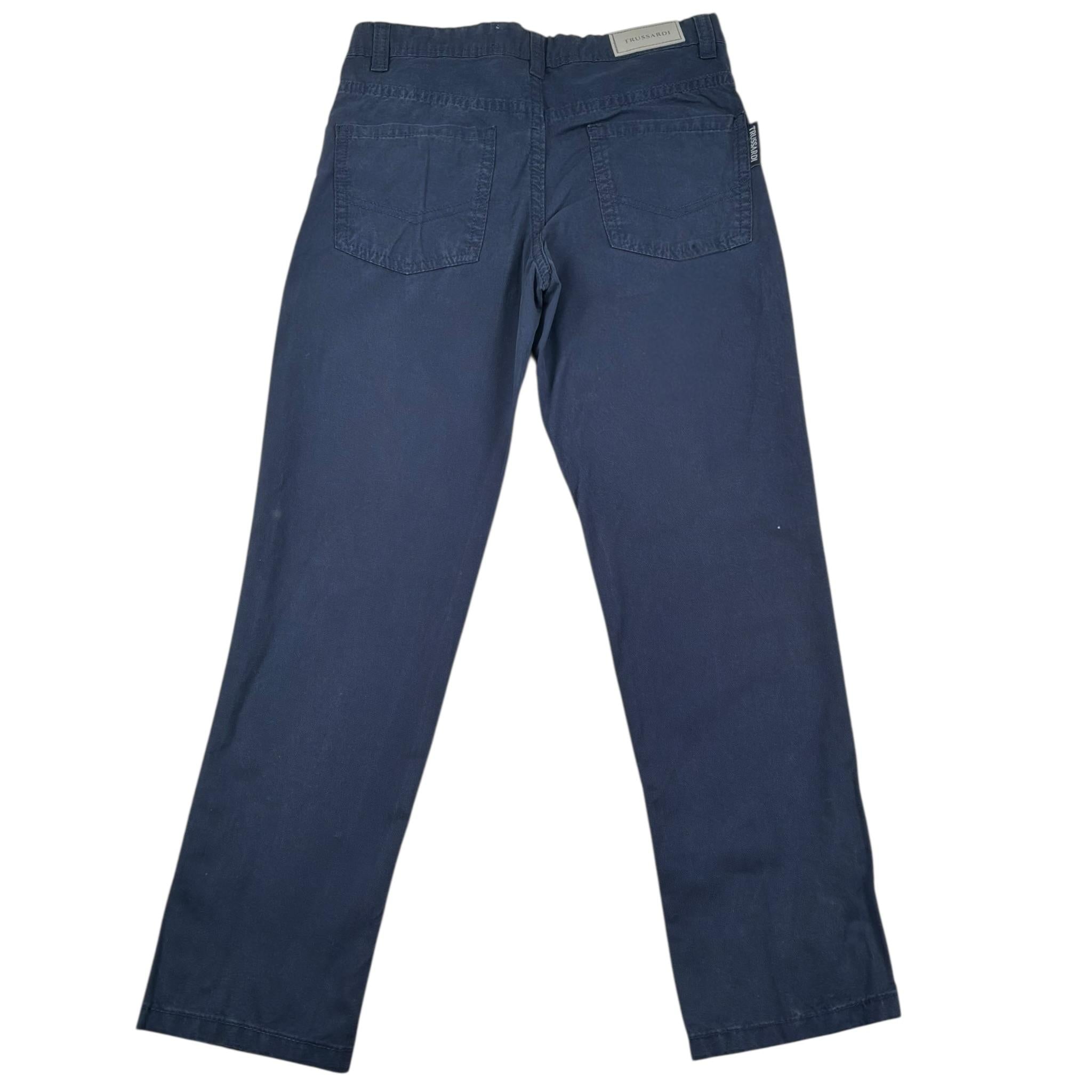 Trussardi Jeans Tinta Unita con Girovita Regolabile per Bambino TBP25086JE BLU TRUSSARDI 