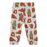 STELLA McCARTNEY pantalone tuta tinta unita con stampe orsi Grigio per Bambino TT6500J GRIGIO STELLA McCARTNEY 