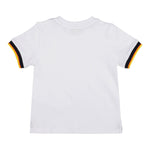 K-Way T-Shirt Tinta Unita Girocollo con Profili In Contrasto per Neonato K41319W BIANCO K-WAY 