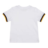 K-Way T-Shirt Tinta Unita Girocollo con Profili In Contrasto per Neonato K41319W BIANCO K-WAY 