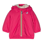 K-WAY giubbino tinta unita con cappuccio in contrasto Fuxia per Neonata K61157WAXX FUXIA K-WAY 