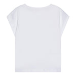 Billieblush T-Shirt Tinta Unita con Stampa Brillantini per Bambina U21036 BIANCO BillIEBLUSH 