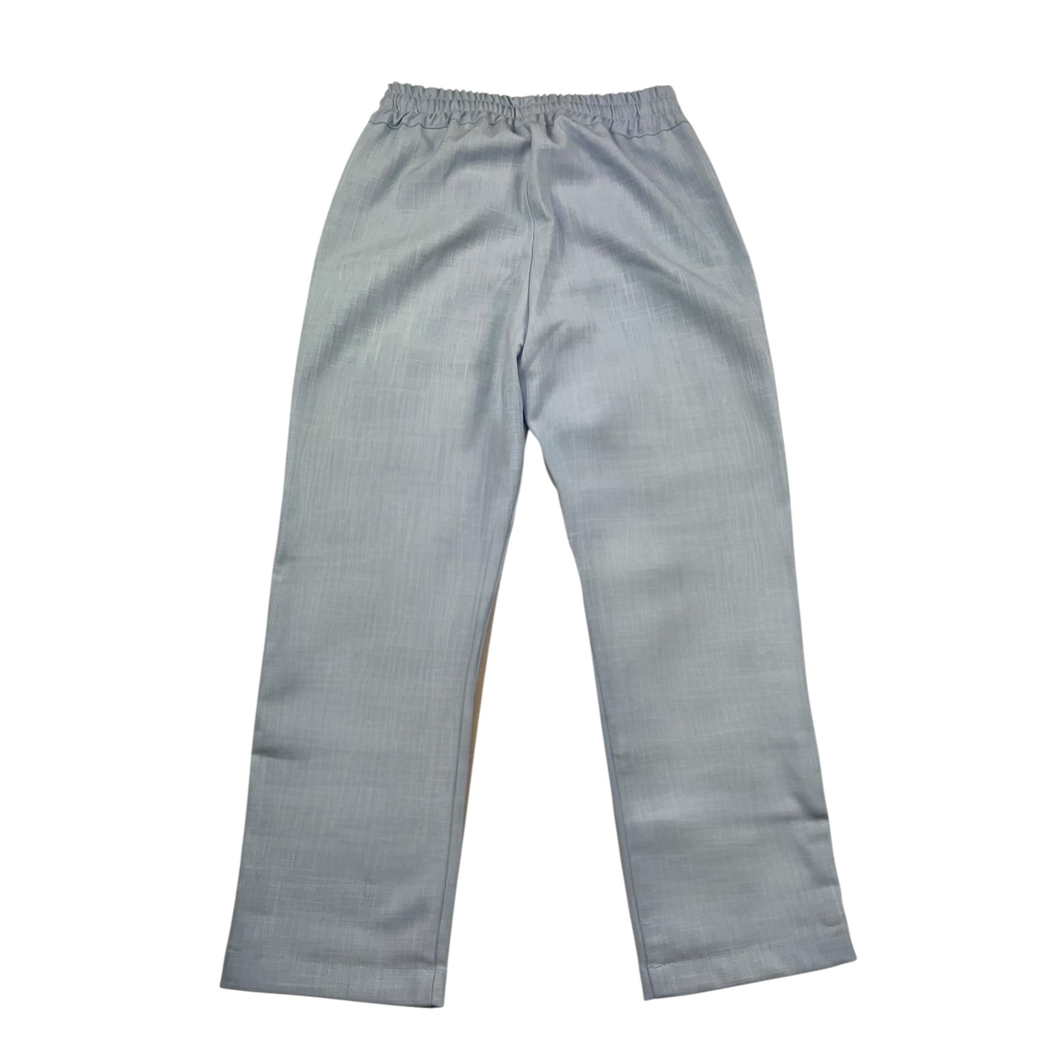 Daniele Alessandrini Pantalone Tinta Unita con Elastico In Vita per Bambino 1235P00232 AZZURRO DANIELE ALESSANDRINI 