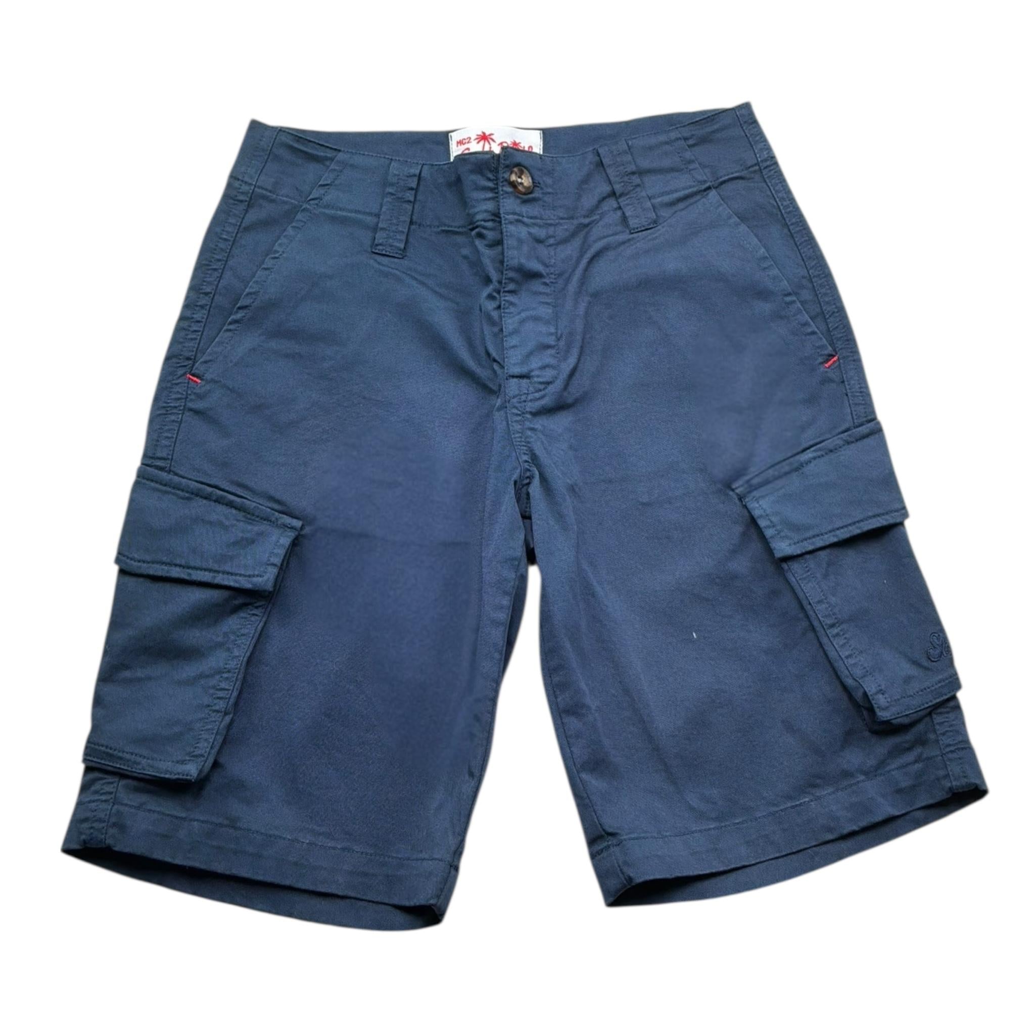 Saint Barth Bermuda Tinta Unita con Tasconi per Bambino 00446L BLU SAINT BARTH 