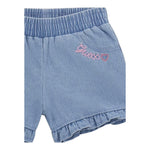 Guess Short In Denim Tinta Unita con Elastico In Vita per Bambina K5GD04D5160X AZZURRO GUESS 