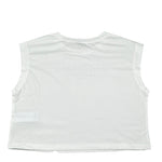 Philosophy Canotta Girocollo Tinta Unita con Logo per Bambina I1E603X BIANCO PHILOSOPHY 