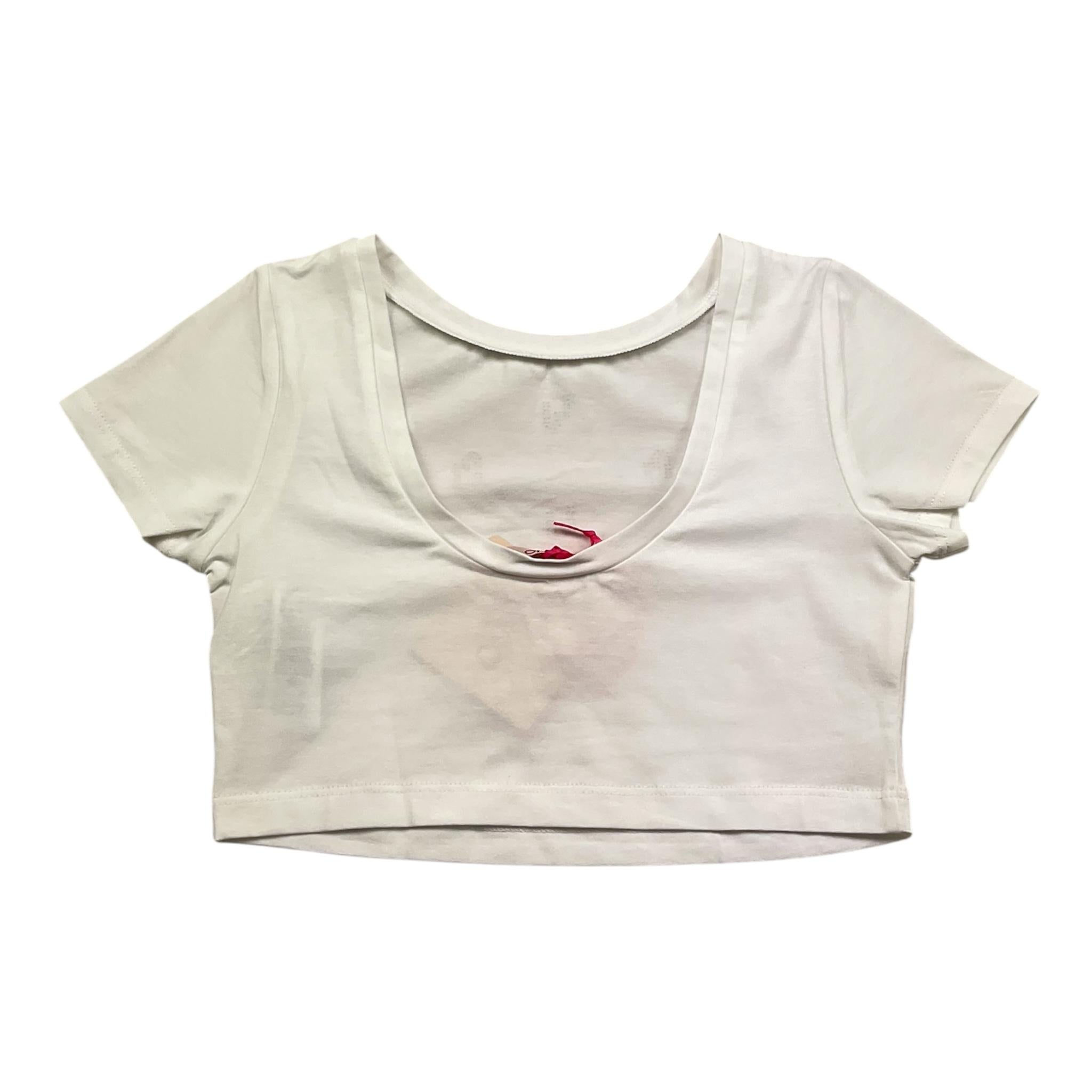 Liu Jo T-Shirt Girocollo Tinta Unita con Stampa Logo per Bambina GA5159 BIANCO LIU JO 
