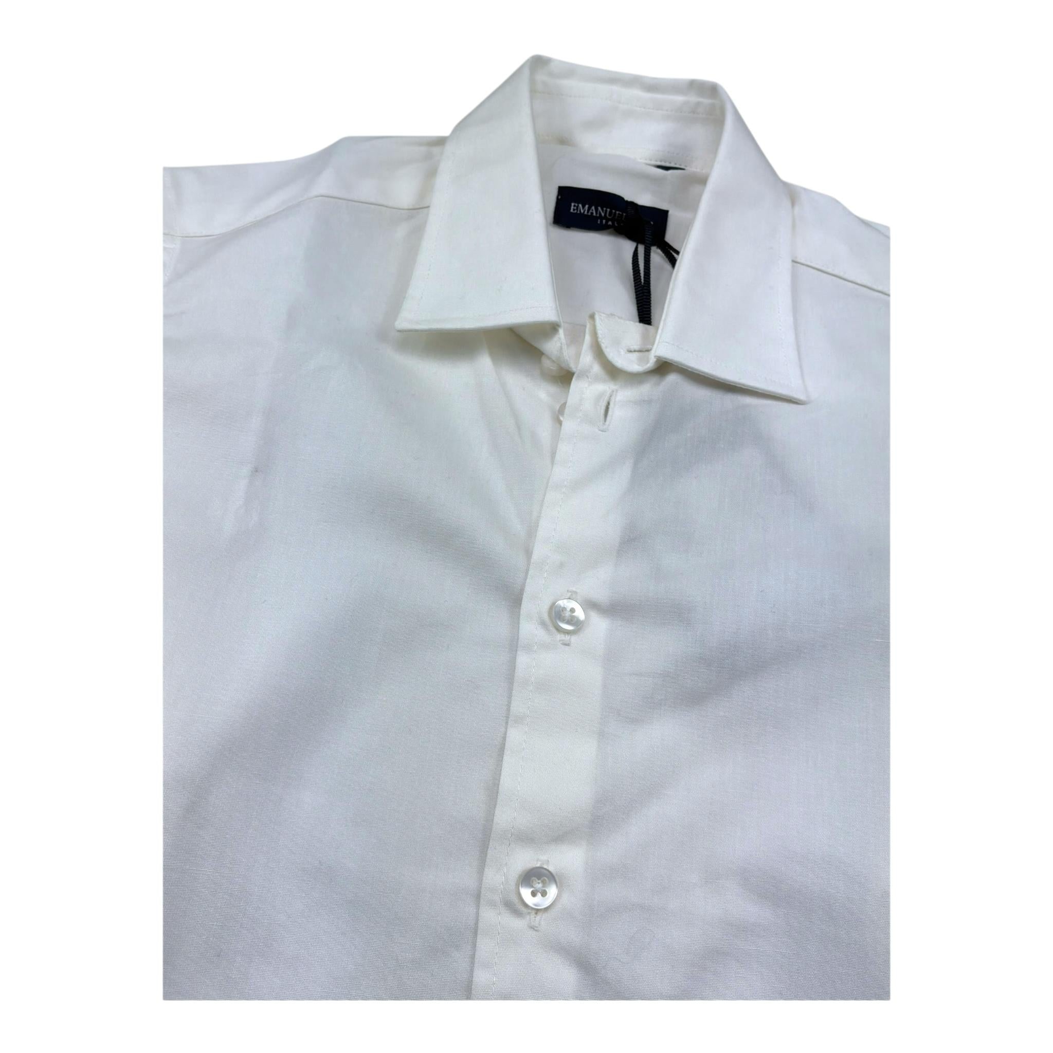 Emanuel Pris Camicia Manica Lunga Tinta Unita per Bambino ECM4164R PANNA EMANUEL PRIS 