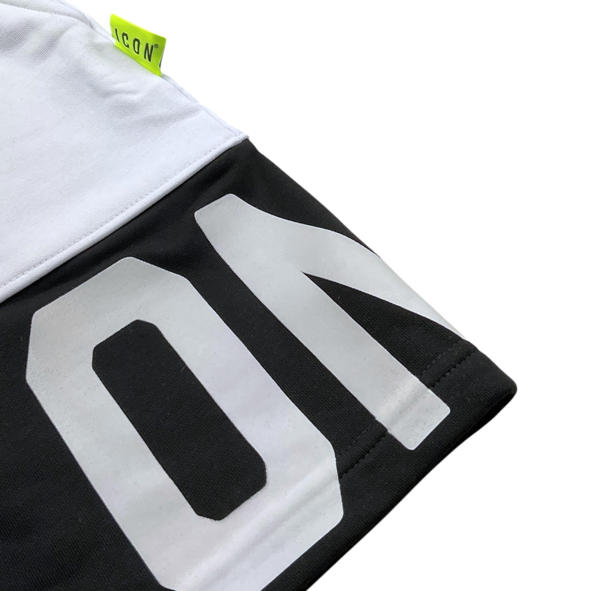 Icon Bermuda Bicolore con Stampa per Bambino IBSH00485 BIANCO/NERO ICON 