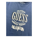 GUESS shirt girocollo tinta unita con stampa Blu per Bambino N4YI30K8HM4JXX BLU GUESS 