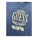 GUESS shirt girocollo tinta unita con stampa Blu per Bambino N4YI30K8HM4JXX BLU GUESS 
