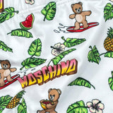 Moschino Costume Modello Boxer Tinta Unita con Stampa per Neonato M5L006 BIANCO MOSCHINO 