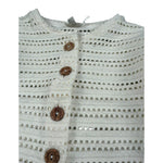 Lalalu' Cardigan In Maglia Traforato Panna per Bambina MGL70MB PANNA LALALU' 