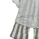 Marlu' Completo 3 Pezzi Camicia-Pantalone-Papillon per Neonato ES2971 PANNA MARLU' 