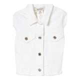 Twinset Giubbino In Denim Tinta Unita per Bambina 251GJ2612 BIANCO TWINSET 