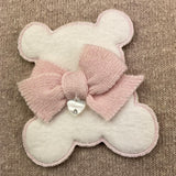 NINNAOH coperta tinta bicolore con stampa Beige/rosa per Neonata I23COP18I BEIGE/ROSA NINNAOH 