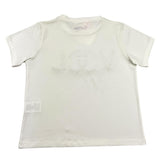 Vicolo T-Shirt Tinta Unita con Applicazioni Panna per Bambina