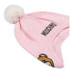 MOSCHINO cappello tinta unita con pon pon Rosa per Bambina MUX04ZA ROSA MOSCHINO 