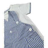 Malvi & Co Completo 2 Pezzi T-Shirt-Salpette per Neonato S25B221STRM BIANCO/AZZURRO MALVI & CO 