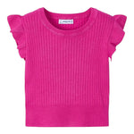 Mayoral Maglia Giromanica Tinta Unita per Bambina 3024 FUXIA MAYORAL 