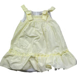 Le Bebe Abito Giromanica Tinta Unita con Ricami per Neonata LBG6369 GIALLO LE BEBE 