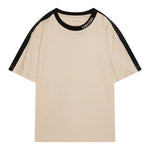 Calvin Klein T-Shirt Tinta Unita con Profili In Contrasto per Bambino IB0IB02457 BEIGE CALVIN KLEIN 