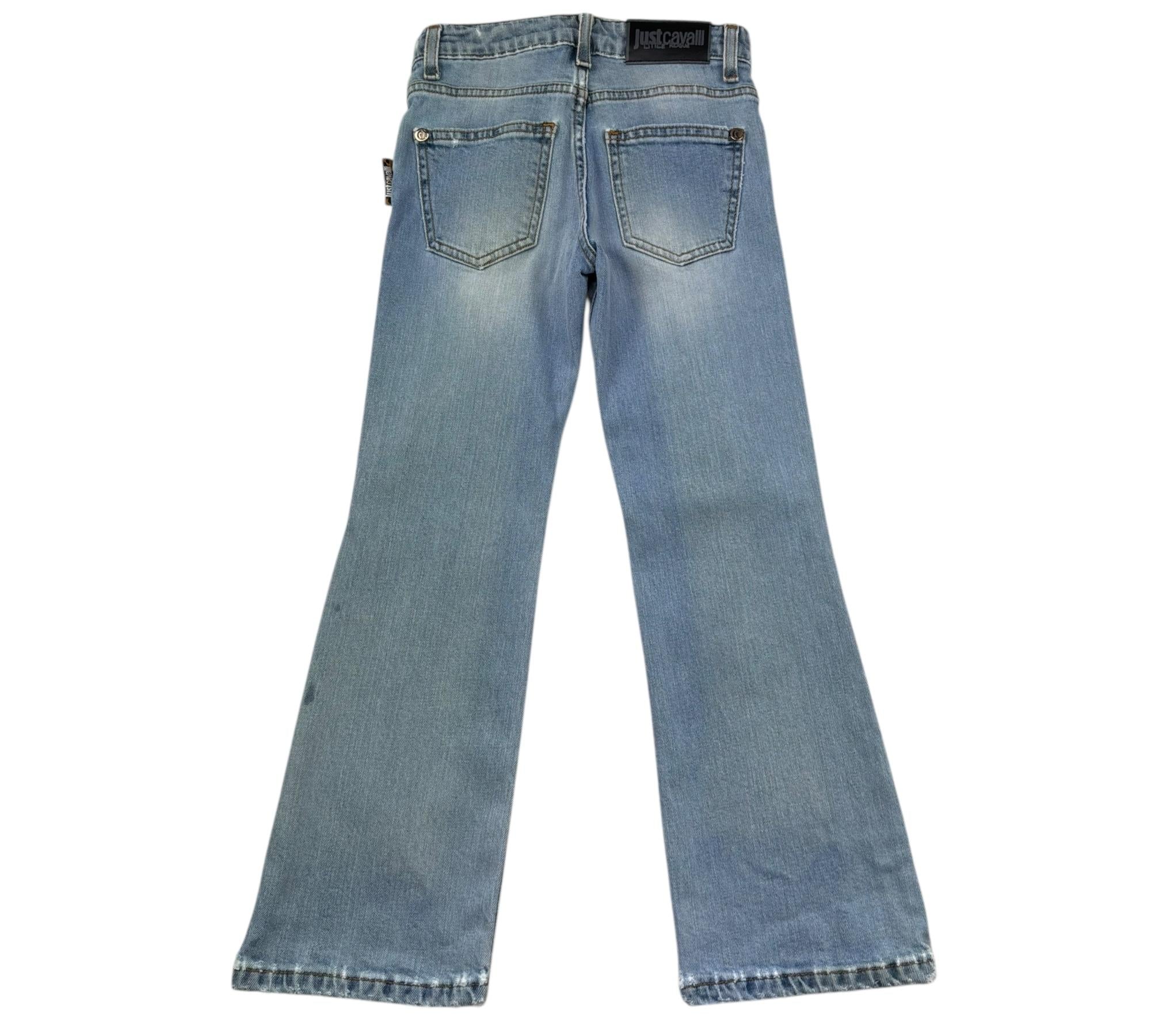 Trussardi Jeans Tinta Unita con Girovita Regolabile per Bambino JGP26196JE AZZURRO TRUSSARDI 