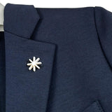 Manuel Ritz Giacca tinta unita con Logo Blu per Bambino MR2927X BLU MANUEL RITZ 