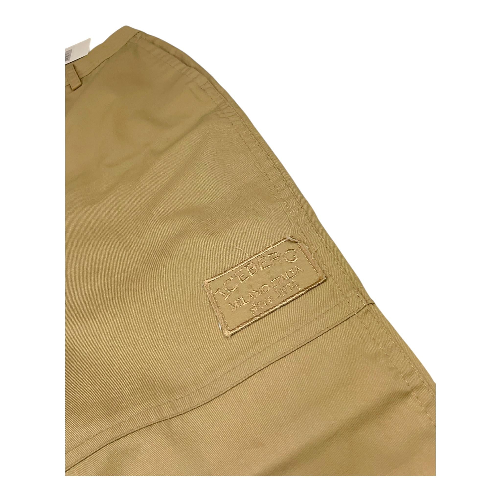 Iceberg Pantalone Tinta Unita con Girovita Regolabile per Bambino PTICE5107J BEIGE ICEBERG 