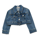 Liu Jo Giubbino In Denim Tinta Unita per Neonata KA5066X BLU LIU JO 