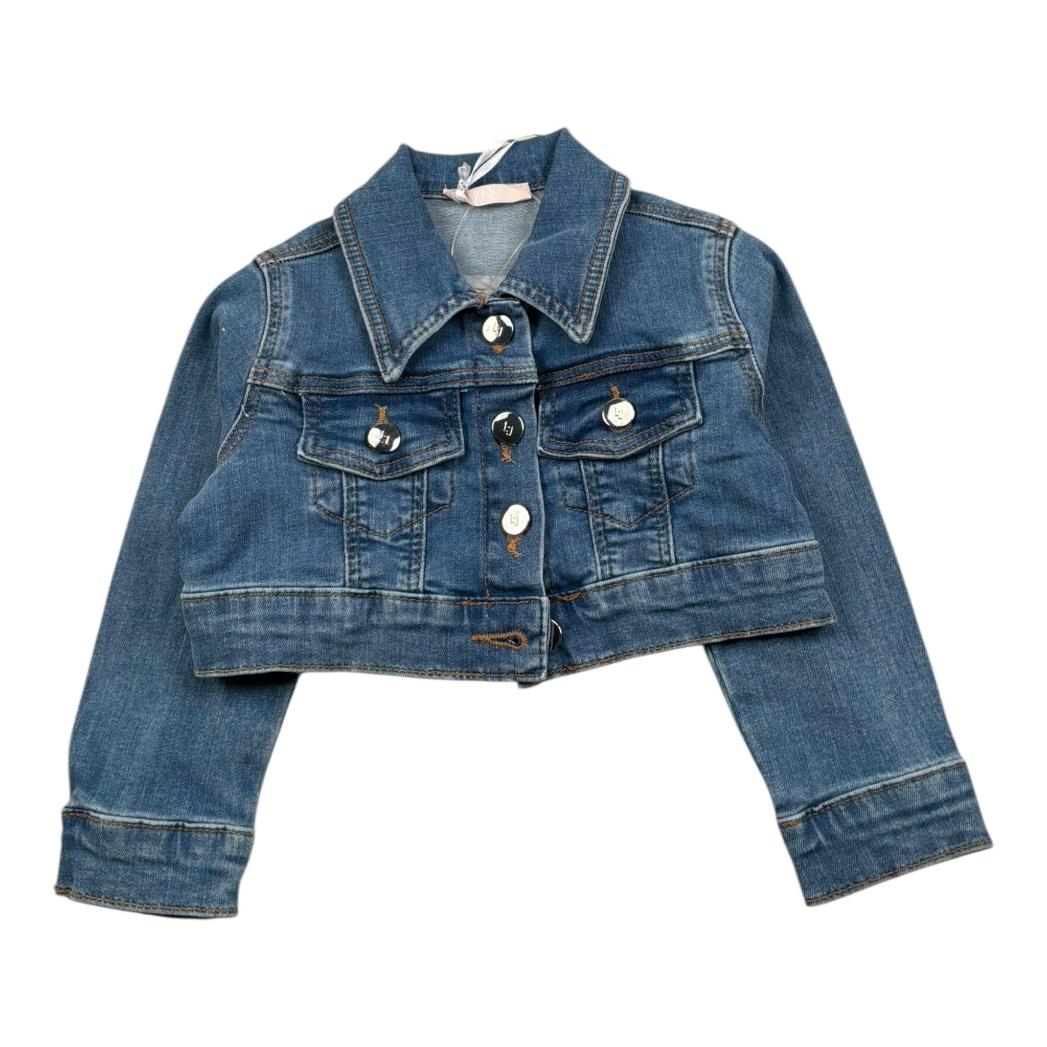 Liu Jo Giubbino In Denim Tinta Unita per Neonata KA5066X BLU LIU JO 