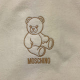 MOSCHINO telo mare mantella tinta unita con cappuccio Panna per Neonato MUX05G PANNA MOSCHINO 