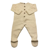 WEDOBLE tutina manica lunga tinta unita Panna per Neonato I2407346 PANNA WEDOBLE 