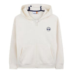 Timberland Felpa con Zip E Cappuccio Tinta Unita con Stampa Logo per Bambino T60451 PANNA TIMBERLAND 