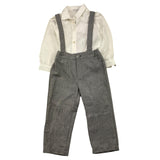 BARCELLINO complet 3 pezzi camicia-salopette-papillon Grigio per Neonato 115910L GRIGIO BARCELLINO 