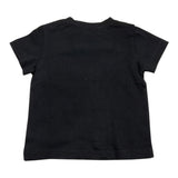 Balmain T-Shirt Tinta Unita Con Stampa Nero Per Neonato