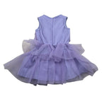 Liu Jo Abito Giromanica tinta unita con Tulle Lilla per Bambina KA3015 LILLA LIU JO 