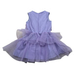 Liu Jo Abito Giromanica tinta unita con Tulle Lilla per Bambina KA3015 LILLA LIU JO 