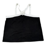 Imperial Top Tinta Unita con Applicazione per Bambina MO20070G75 NERO IMPERIAL 