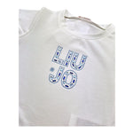 Liu Jo T-Shirt Girocollo Tinta Unita con Brillantini per Neonata KA5094NXX BIANCO LIU JO 