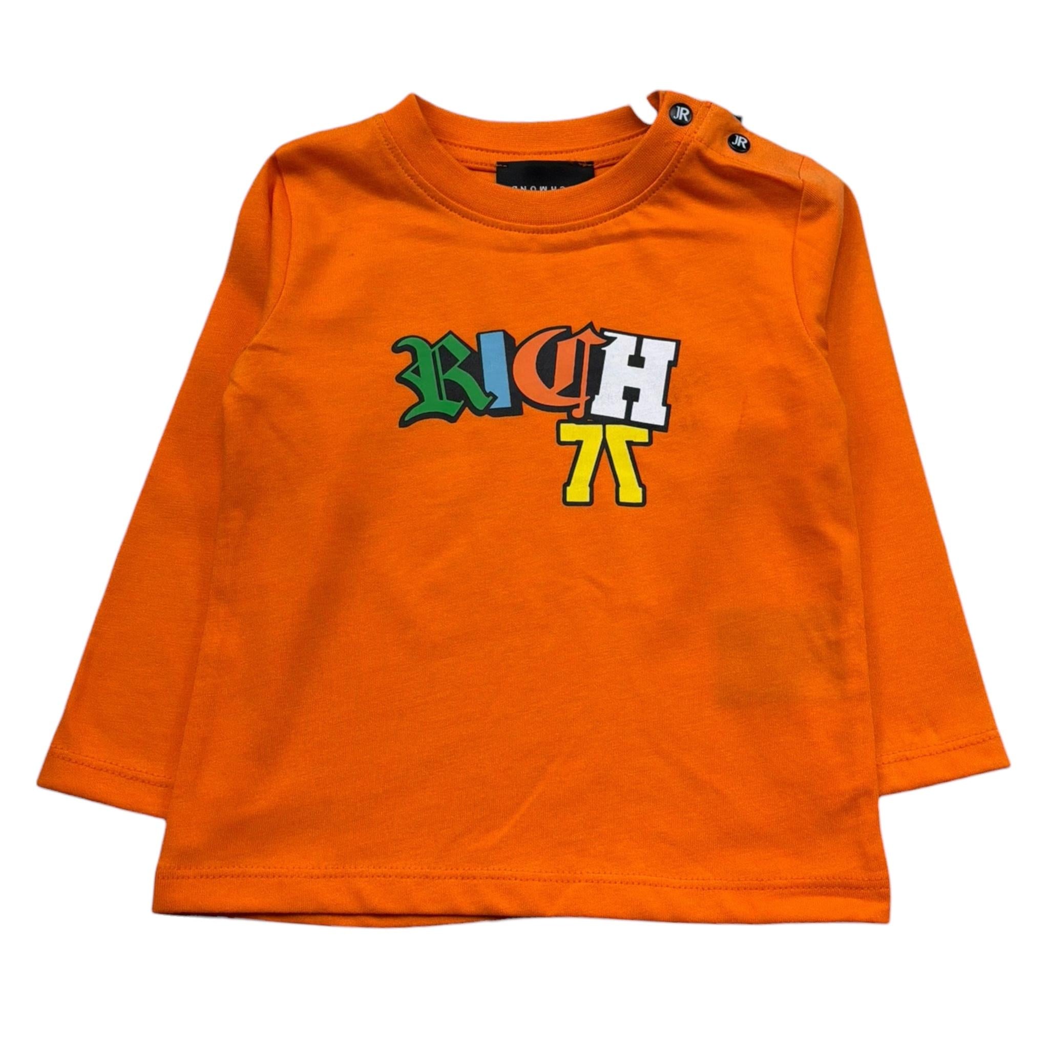 John Richmond Shirt Girocollo Tinta Unita con Logo per Neonato RIP26105TS ARANCIONE JOHN RICHMOND 