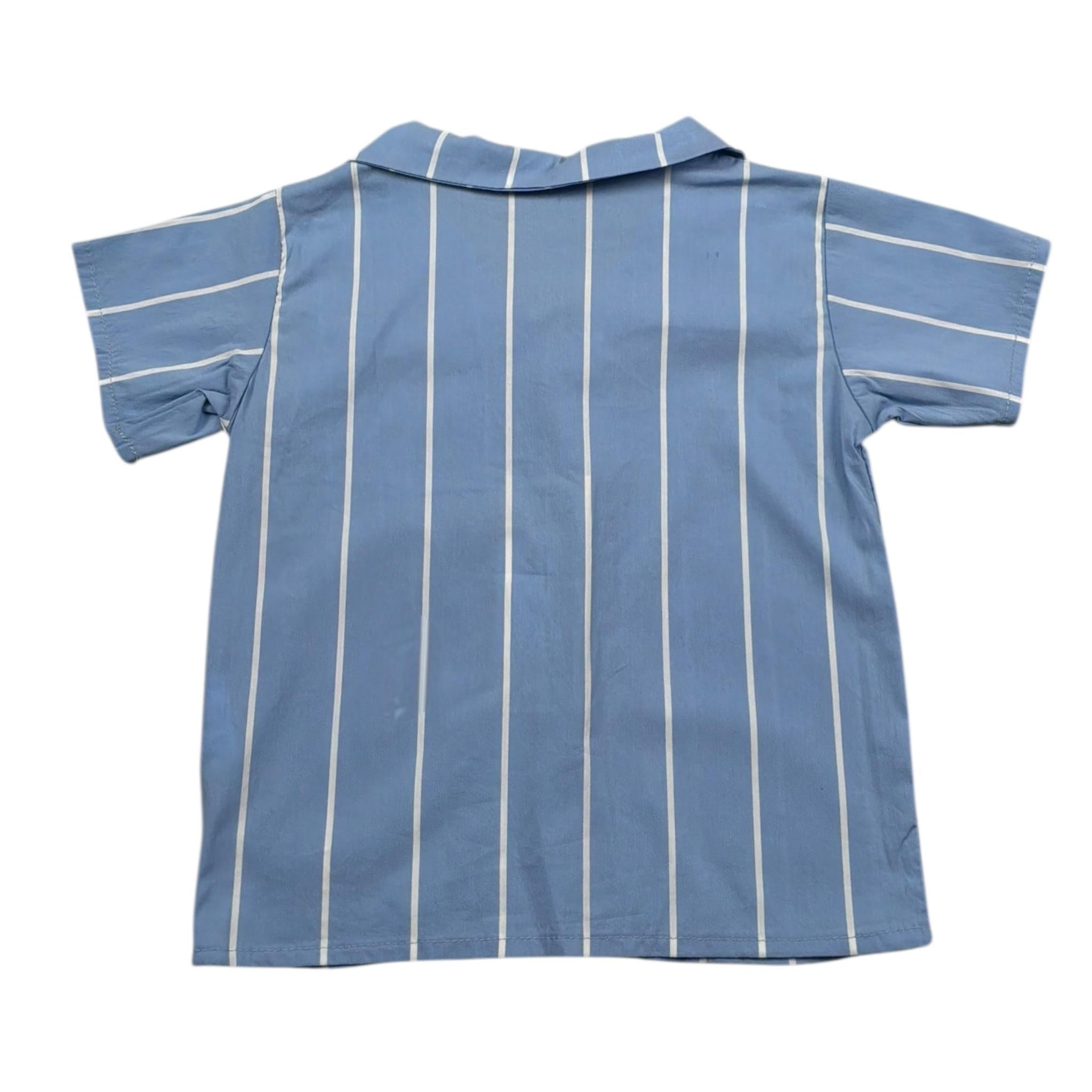 Zero Ampere Camicia Mezza Manica Tinta Unita per Neonato ORO AZZURRO ZERO AMPERE 