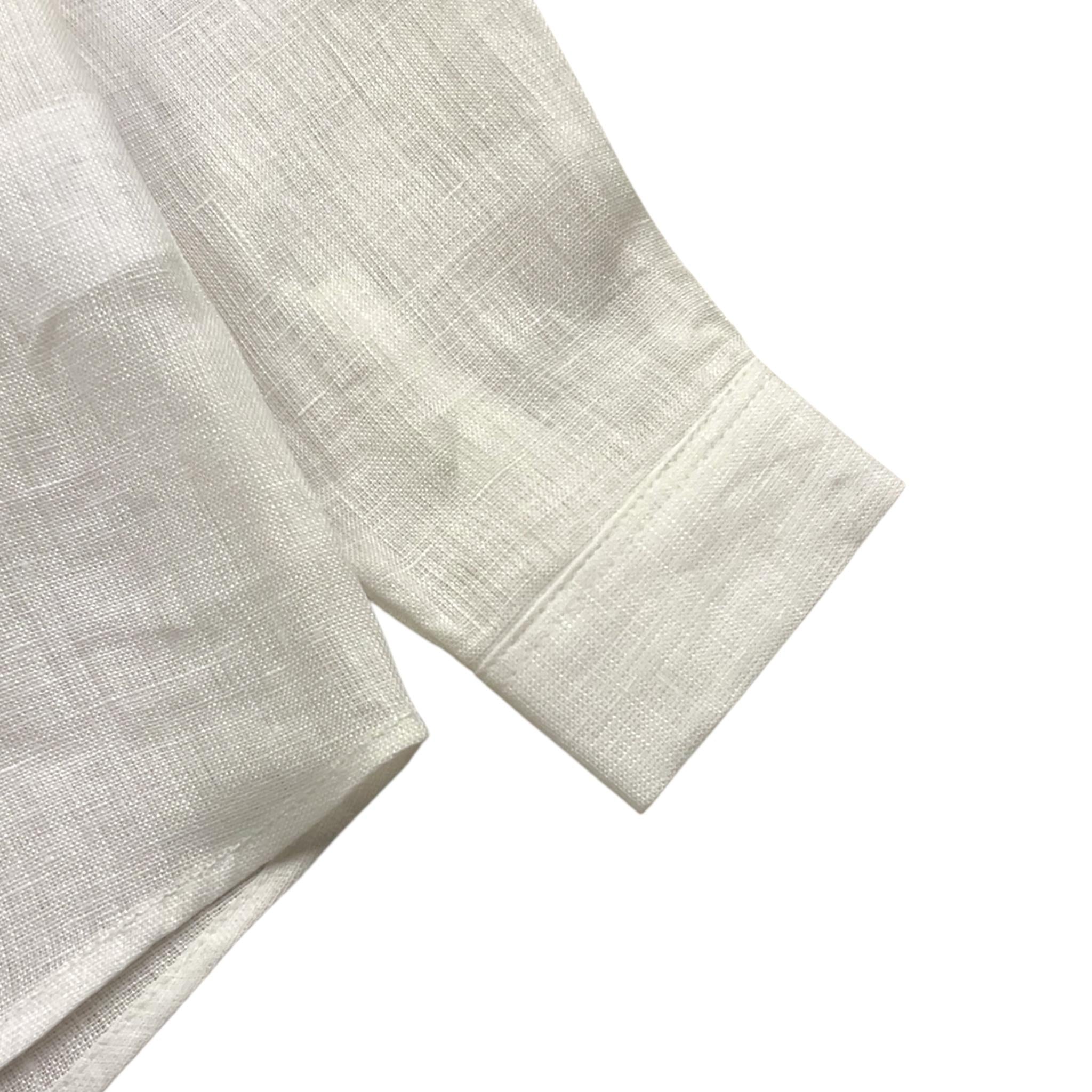 Barcellino Camicia Tinta Unita con Colletto Coreano per Bambino 100507 BIANCO BARCELLINO 